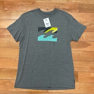 NWT Billabong Gray Graphic T-Shirt